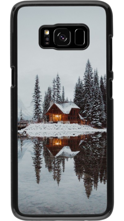 Coque Samsung Galaxy S8 - Winter 25 Winter house forest afternoon