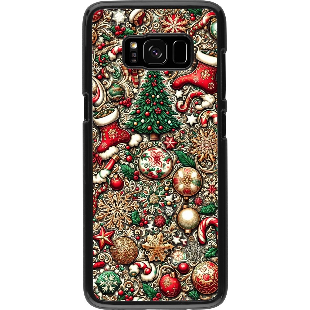 Samsung Galaxy S8 Case Hülle - Weihnachten 2023 Mikromuster