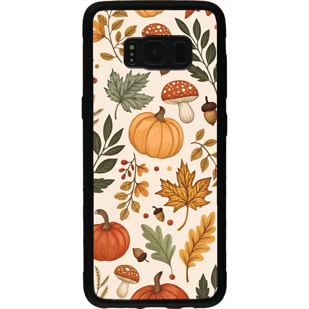Coque Samsung Galaxy S8 - Silicone rigide noir Autumn 25 Autumn pattern