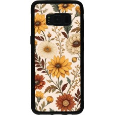 Coque Samsung Galaxy S8 - Silicone rigide noir Autumn 25 Flower pattern