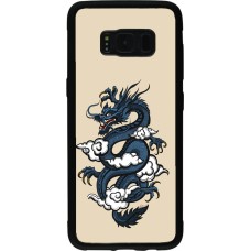 Samsung Galaxy S8 Case Hülle - Silikon schwarz Blue Dragon Tattoo