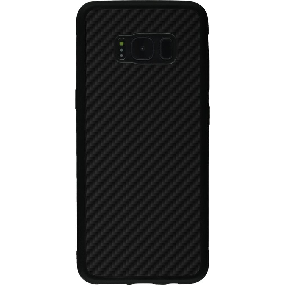 Hülle Samsung Galaxy S8 - Silikon schwarz Carbon Basic