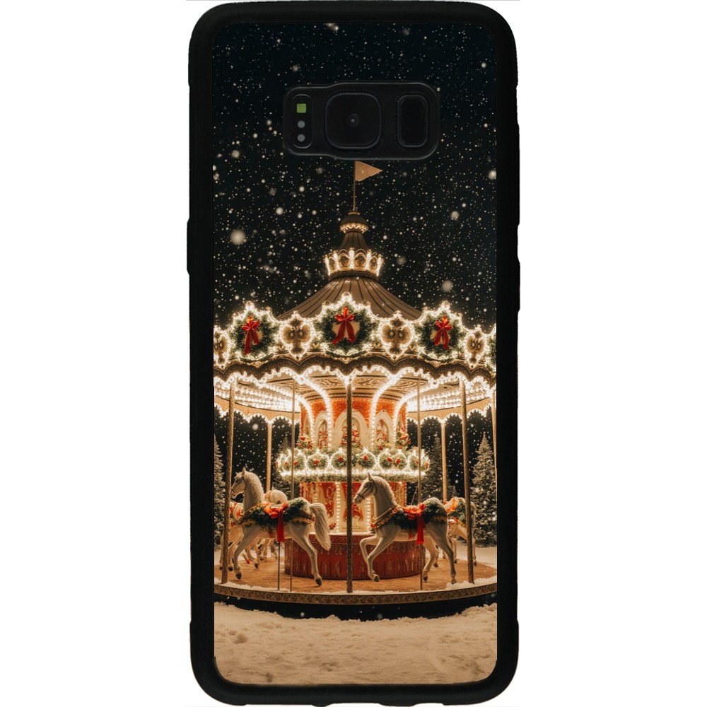 Coque Samsung Galaxy S8 - Silicone rigide noir Christmas 25 Carousel