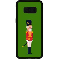 Samsung Galaxy S8 Case Hülle - Silikon schwarz Christmas 25 Nutcracker Green