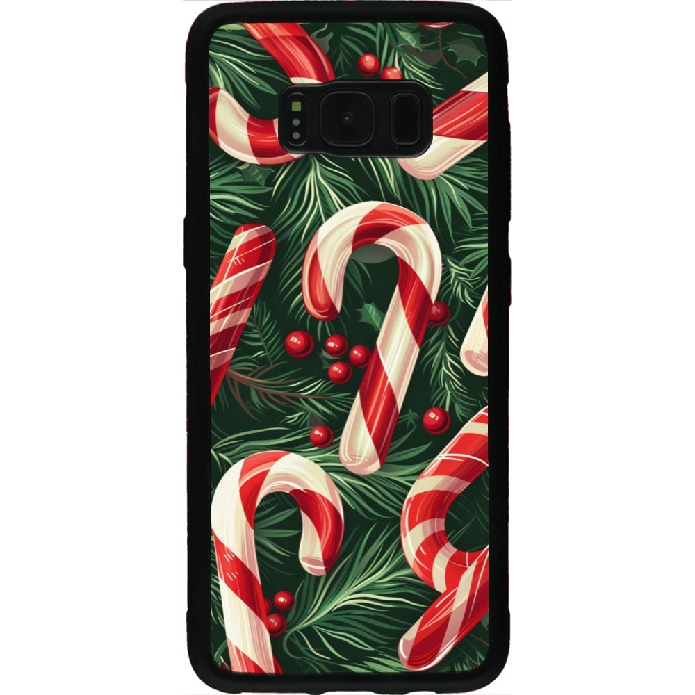 Coque Samsung Galaxy S8 - Silicone rigide noir Christmas 25 Xmas Stick