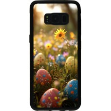 Coque Samsung Galaxy S8 - Silicone rigide noir Easter 2026 Decorated eggs