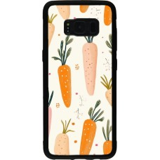 Coque Samsung Galaxy S8 - Silicone rigide noir Easter 2026 Illustration carrots