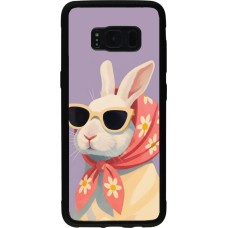 Coque Samsung Galaxy S8 - Silicone rigide noir Easter 2026 Rabbit with scarf