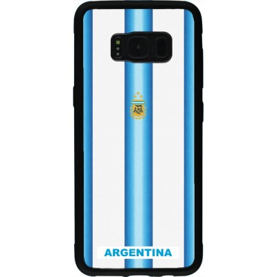 Samsung Galaxy S8 Case Hülle - Silikon schwarz Argentinien 2026 personalisierbares Fussballtrikot