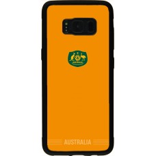 Coque Samsung Galaxy S8 - Silicone rigide noir Maillot de football Australie 2026 personnalisable