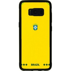 Samsung Galaxy S8 Case Hülle - Silikon schwarz Brasilien 2026 personalisierbares Fussballtrikot