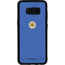 Coque Samsung Galaxy S8 - Silicone rigide noir Maillot de football Curaçao 2026 personnalisable