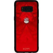 Coque Samsung Galaxy S8 - Silicone rigide noir Maillot de football Égypte 2026 personnalisable