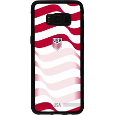 Samsung Galaxy S8 Case Hülle - Silikon schwarz Vereinigten Staaten 2026 personalisierbares Fussballtrikot