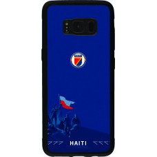 Coque Samsung Galaxy S8 - Silicone rigide noir Maillot de football Haiti 2026 personnalisable