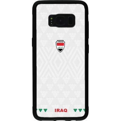 Samsung Galaxy S8 Case Hülle - Silikon schwarz Irak 2026 personalisierbares Fussballtrikot