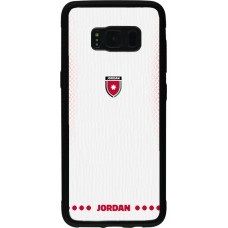 Samsung Galaxy S8 Case Hülle - Silikon schwarz Jordanien 2026 personalisierbares Fussballtrikot