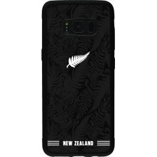 Coque Samsung Galaxy S8 - Silicone rigide noir Maillot de football Nouvelle-Zélande 2026 personnalisable