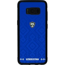 Coque Samsung Galaxy S8 - Silicone rigide noir Maillot de football Ouzbékistan 2026 personnalisable