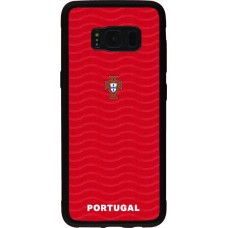 Samsung Galaxy S8 Case Hülle - Silikon schwarz Portugal 2026 personalisierbares Fussballtrikot