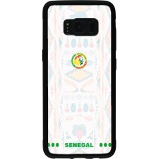 Coque Samsung Galaxy S8 - Silicone rigide noir Maillot de football Sénégal 2026 personnalisable