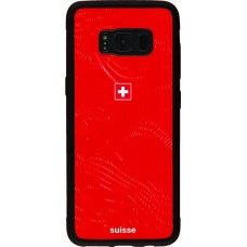Coque Samsung Galaxy S8 - Silicone rigide noir Maillot de football Suisse 2026 personnalisable