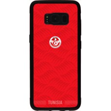 Samsung Galaxy S8 Case Hülle - Silikon schwarz Tunesien 2026 personalisierbares Fussballtrikot