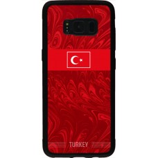 Coque Samsung Galaxy S8 - Silicone rigide noir Maillot de football Turquie 2026 personnalisable