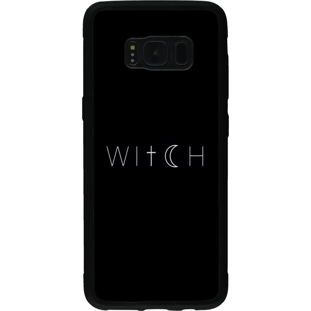 Coque Samsung Galaxy S8 - Silicone rigide noir Halloween 22 witch word