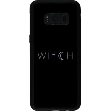 Coque Samsung Galaxy S8 - Silicone rigide noir Halloween 22 witch word