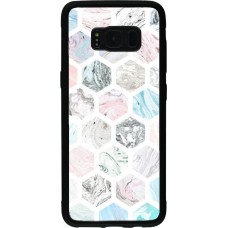 Coque Samsung Galaxy S8 - Silicone rigide noir Marble Everything