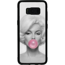 Coque Samsung Galaxy S8 - Silicone rigide noir Marilyn Bubble