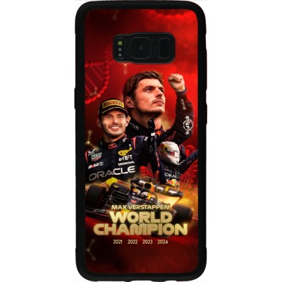 Samsung Galaxy S8 Case Hülle - Silikon schwarz Max Verstappen Champion 2023