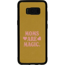 Coque Samsung Galaxy S8 - Silicone rigide noir Mom 2026 Are Magic
