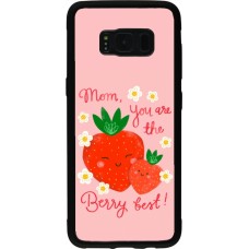 Coque Samsung Galaxy S8 - Silicone rigide noir Mom 2026 Berry best