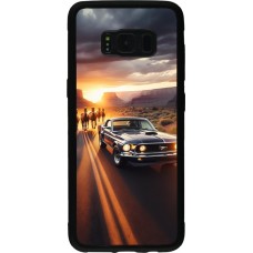 Samsung Galaxy S8 Case Hülle - Silikon schwarz Mustang 69 Grand Canyon