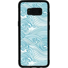 Coque Samsung Galaxy S8 - Silicone rigide noir Ocean Waves