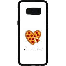 Coque Samsung Galaxy S8 - Silicone rigide noir Saint Valentines Day 26 You have my pizza heart