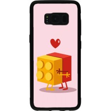 Samsung Galaxy S8 Case Hülle - Silikon schwarz Saint Valentines Day 26 Puzzle