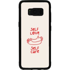 Coque Samsung Galaxy S8 - Silicone rigide noir Saint Valentines Day 26 Self love self care