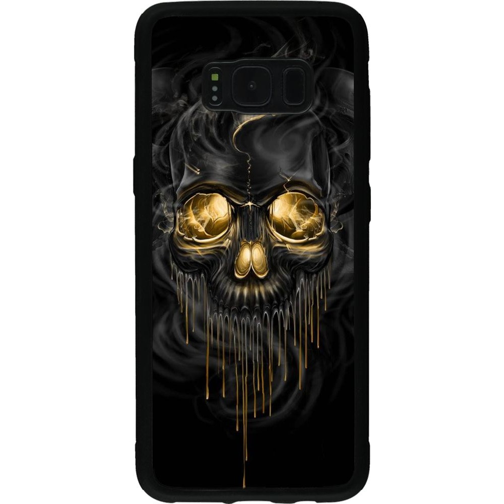 Coque Samsung Galaxy S8 - Silicone rigide noir Skull 02