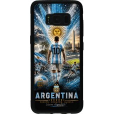 Coque Samsung Galaxy S8 - Silicone rigide noir Football Argentine splash 2026
