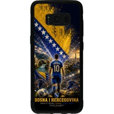 Coque Samsung Galaxy S8 - Silicone rigide noir Football Bosnie-Herzégovine splash 2026