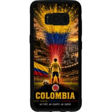 Coque Samsung Galaxy S8 - Silicone rigide noir Football Colombie splash 2026