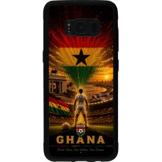 Coque Samsung Galaxy S8 - Silicone rigide noir Football Ghana splash 2026