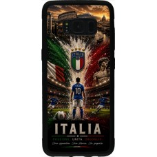 Coque Samsung Galaxy S8 - Silicone rigide noir Football Italie splash 2026