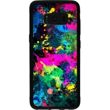 Coque Samsung Galaxy S8 - Silicone rigide noir splash paint