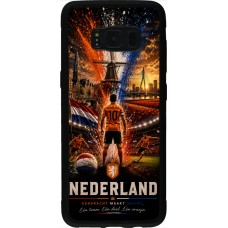 Coque Samsung Galaxy S8 - Silicone rigide noir Football Pays-Bas splash 2026