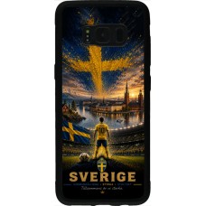 Samsung Galaxy S8 Case Hülle - Silikon schwarz Fussball Schweden splash 2026