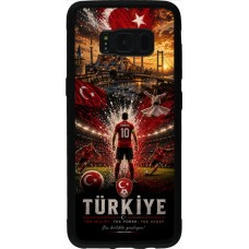 Coque Samsung Galaxy S8 - Silicone rigide noir Football Turquie splash 2026